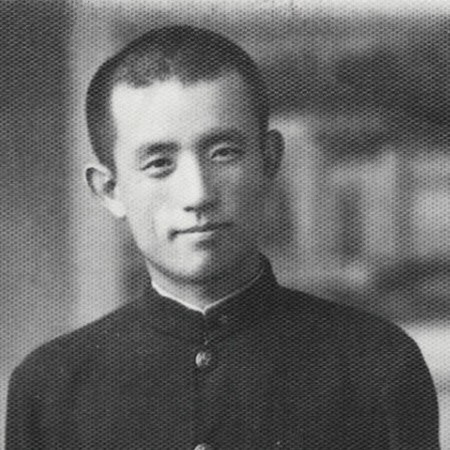 Portrait of Korean poet Yun Dong-ju (윤동주) in 1942